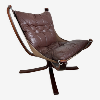 Vintage Falcon Chair by Sigurd Ressell for Vatne Møbler, Norway, 1970s design classic