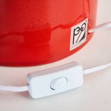 Perdomello 70 Orange Ceramic Table Lamp, 1970s