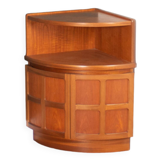 Retro Teak 1960s Nathan Corner Cabinet, Lamp Table, Bar