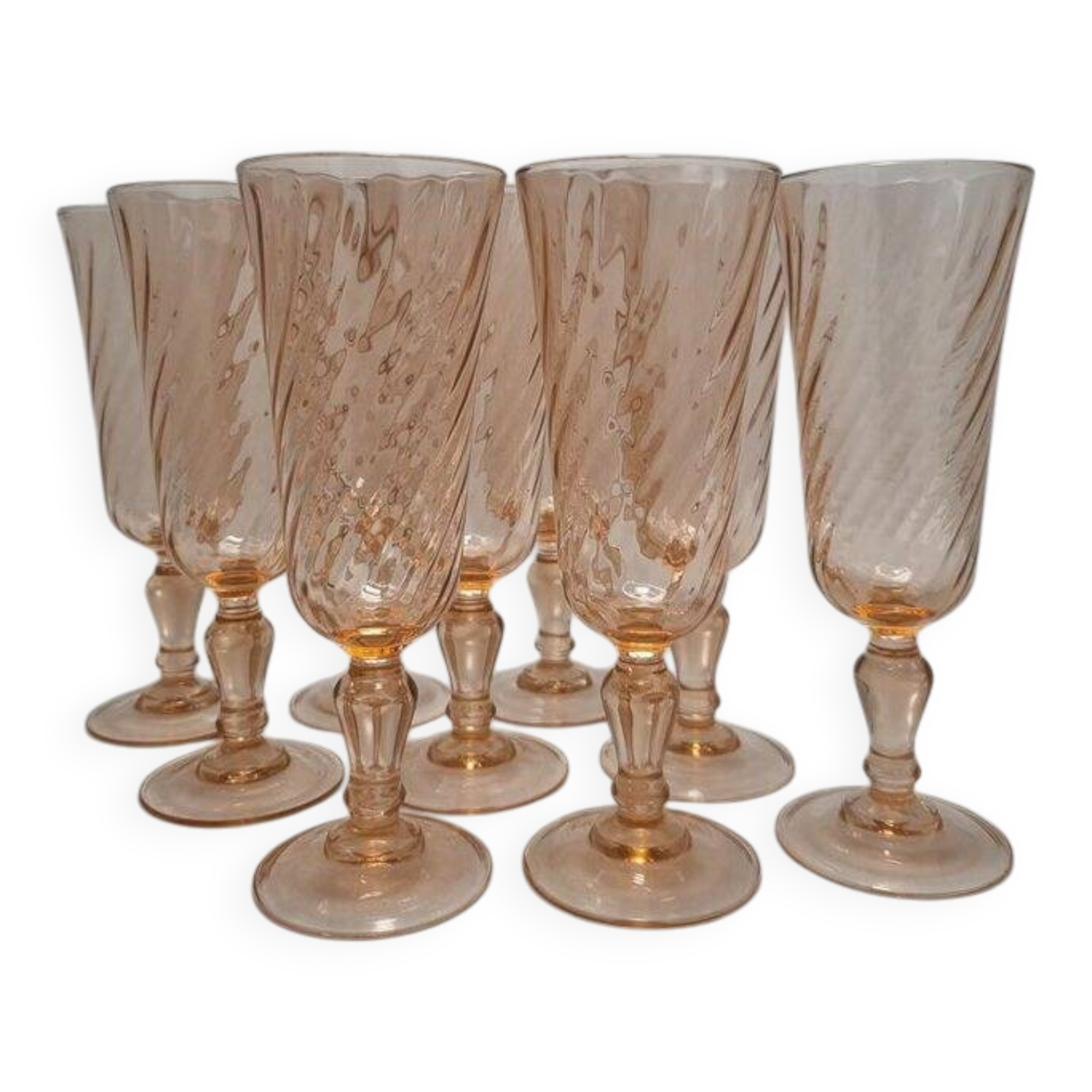 9 vintage Rosaline flutes