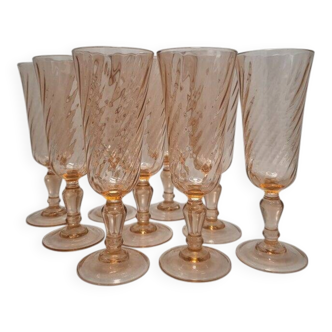 9 vintage Rosaline flutes