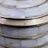 Vintage box in brass and mother-of-pearl