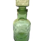 1970s Bubble glass and coloured orangeade jug