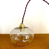 Suspension globe en verre