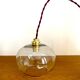 Glass globe pendant light