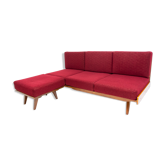 Mid century corner folding sofa by František Jirák For Tatra Nábytok, 1960