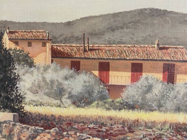 Canvas of Sarazanas, Provençal farmhouse