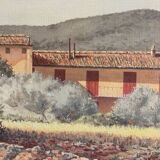 Canvas of Sarazanas, Provençal farmhouse
