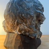 Sculpture representing a head of christ period late nineteenth century