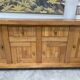 Brutalist 70's sideboard in solid elm