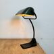 Lampe de Banque Vintage en Émail Vert de BUR, 1930s