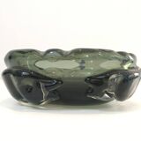 Important crystal ashtray decorated with sharks