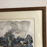 Watercolor landscape Ghislain Uhry