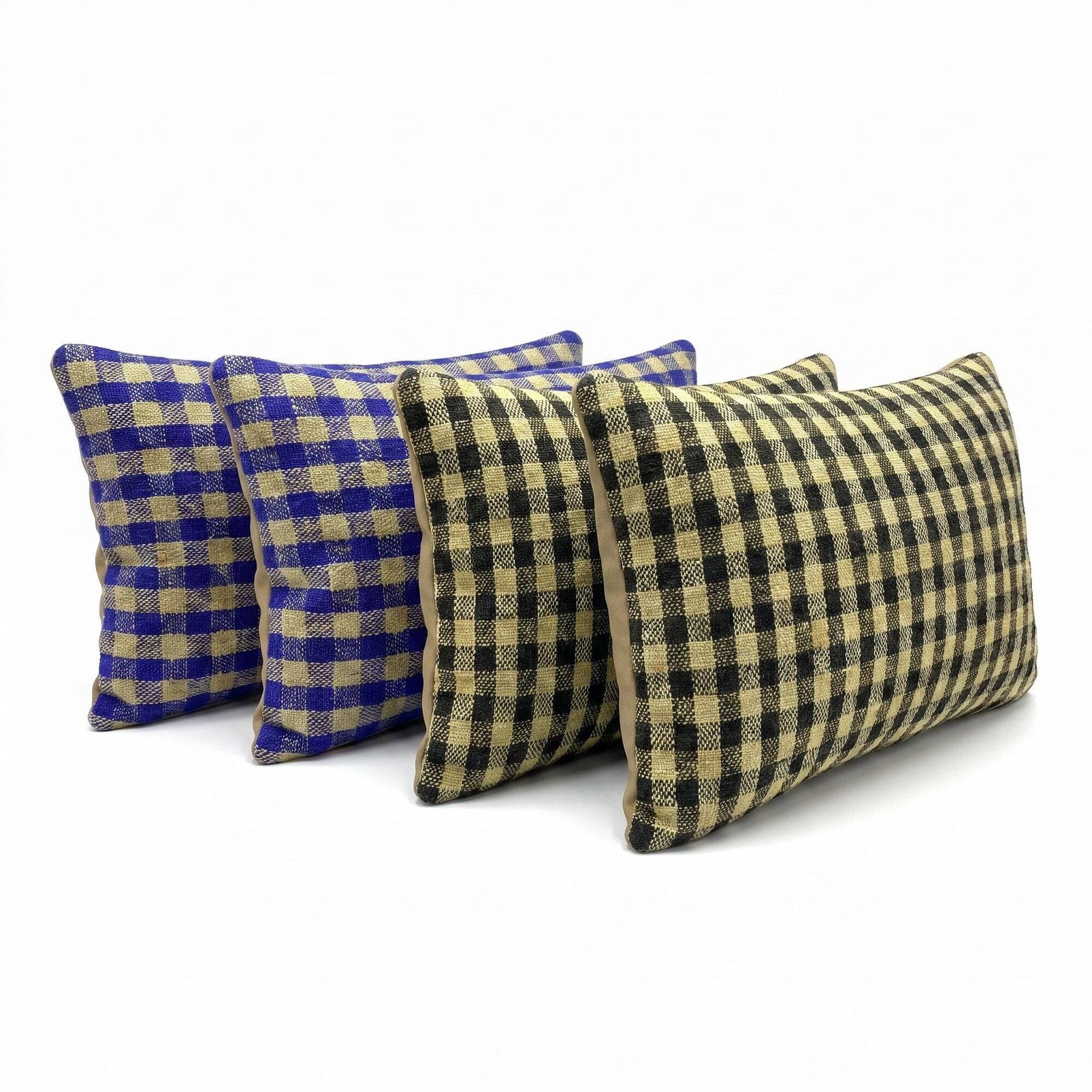 Set of 4 vintage kilim cushion covers 41x61 cm