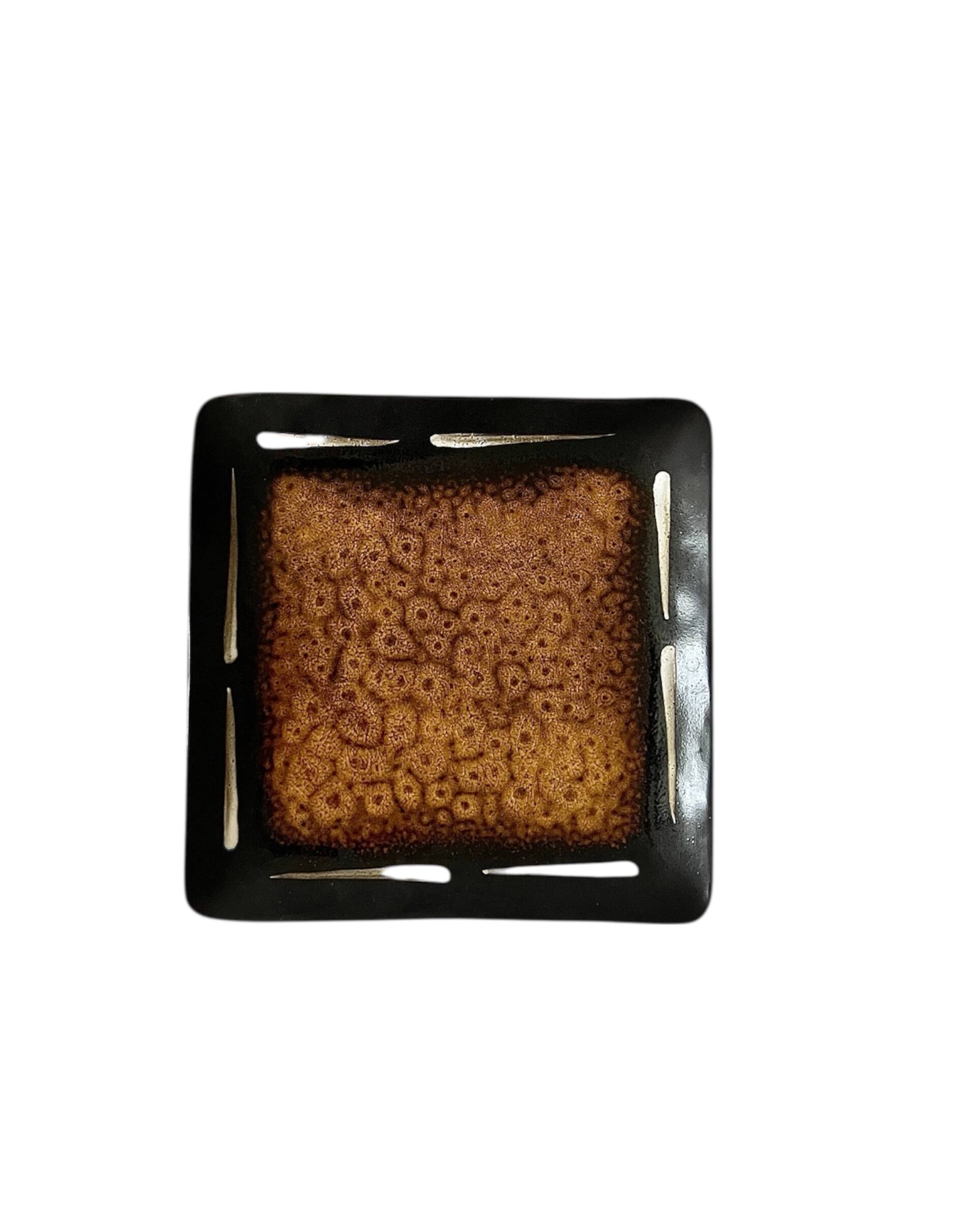 Vallauris-style glazed ceramic trinket dish, 1970