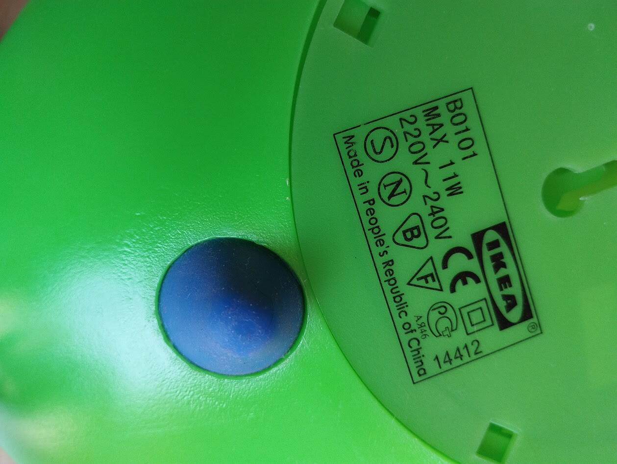 Lamp or UFO wall light Ikea vintage, model Löv; Hagberg, Ikea Vintage