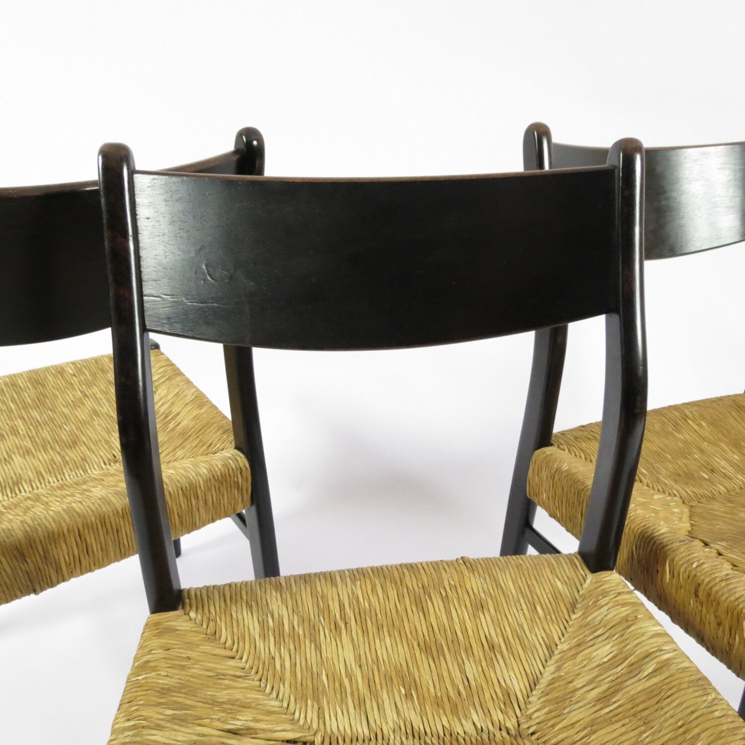 Set of 4 Belgian dining chairs, 1950s