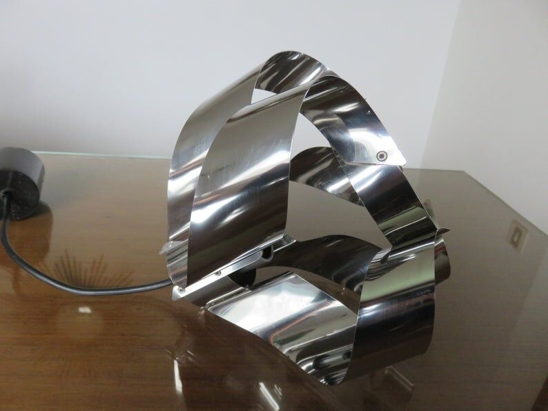 70s chrome metal hanging