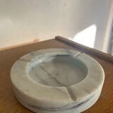 Vintage white marble ashtray