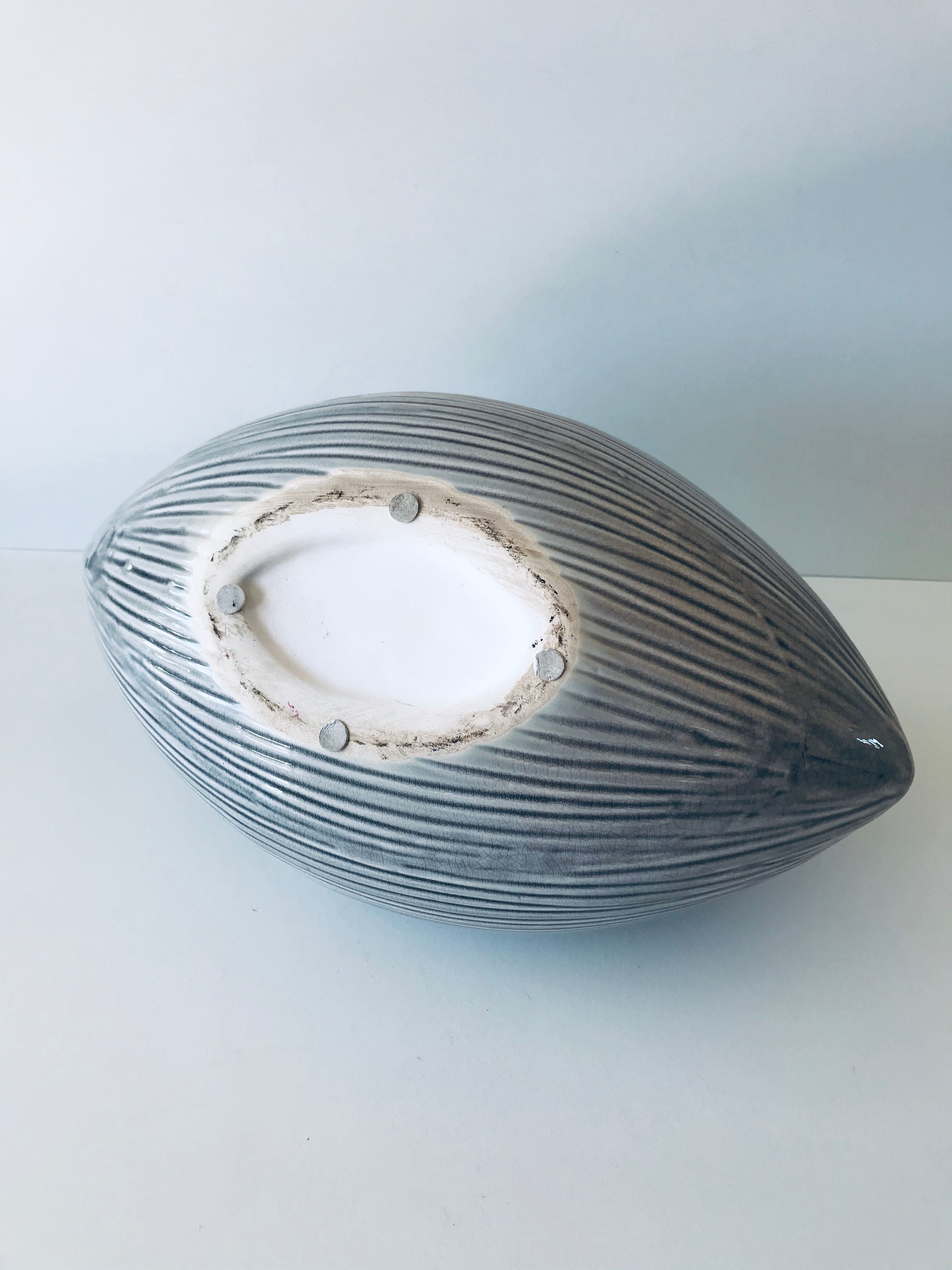 Oval contemporary vase