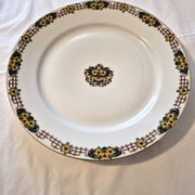 Round serving dish Art Deco, Limoges porcelain, André François, A570