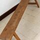 Old oak farm bench