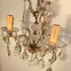 Old baroque chandelier with tassels