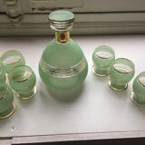 Set of carafe and 7 glasses