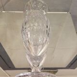 Vase soliflore en cristal taille col evase