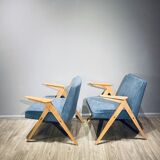 Paire de fauteuils par J. Chierowski 1960