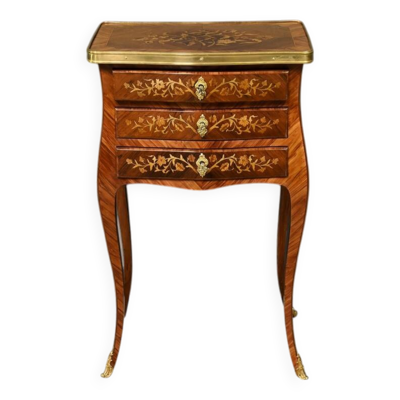 Chevet en Bois de Rose et Palissandre, style Louis XV – Fin XIXe