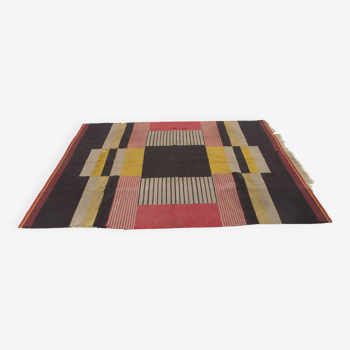 Rare Geometric Carpet by Antonin Kybal, 1948s