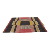 Rare Geometric Carpet by Antonin Kybal, 1948s