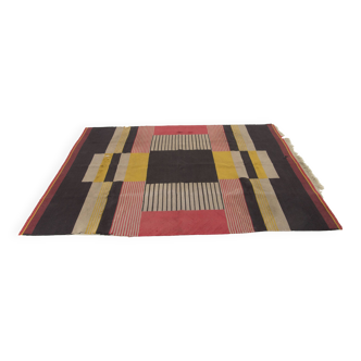 Rare Tapis Géométrique par Antonin Kybal, 1948s