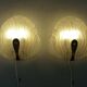 Hillebrand glass wall lamps  1960’s
