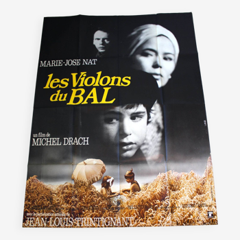 Original cinema poster "Les Violons du Bal" 1974 Michel Drach 120x160 cm