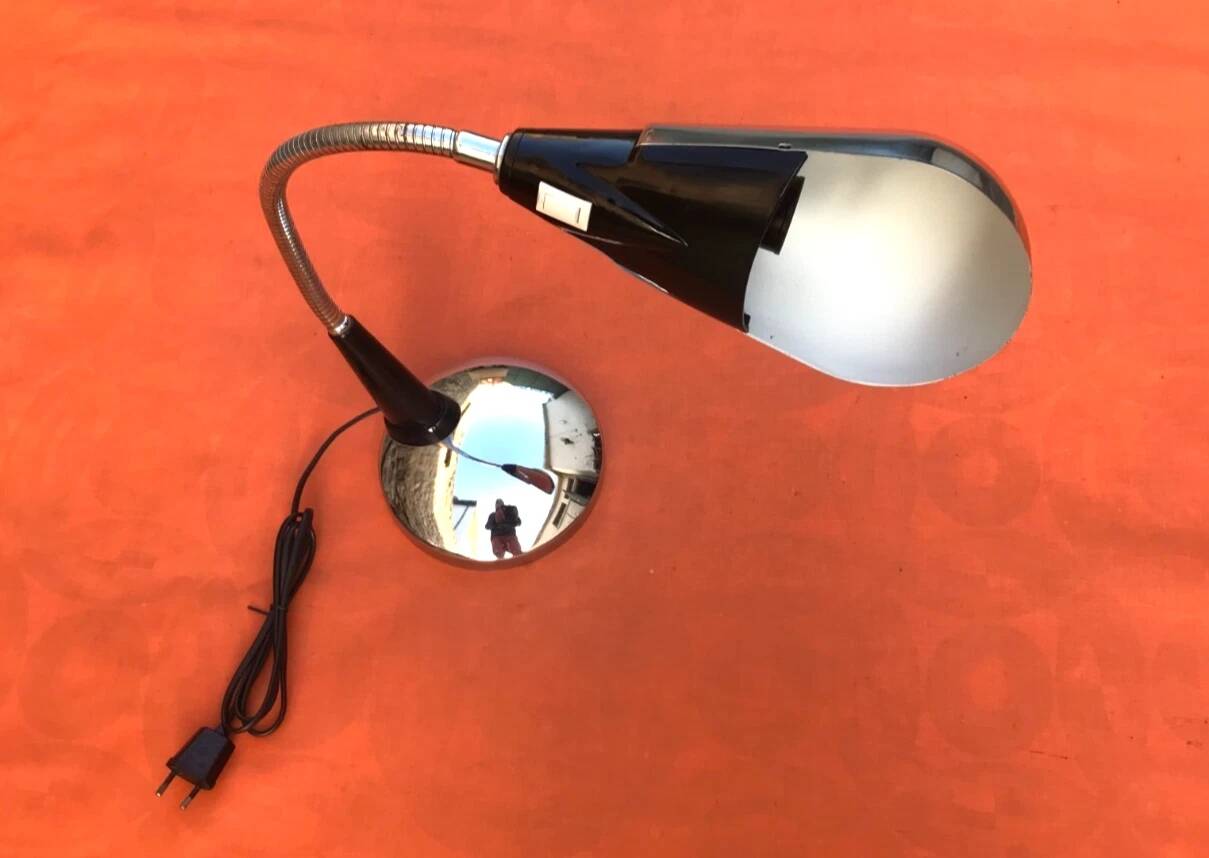Lampe de bureau italienne dans le style d'Angelo Gaetano Sciolari, années 1970