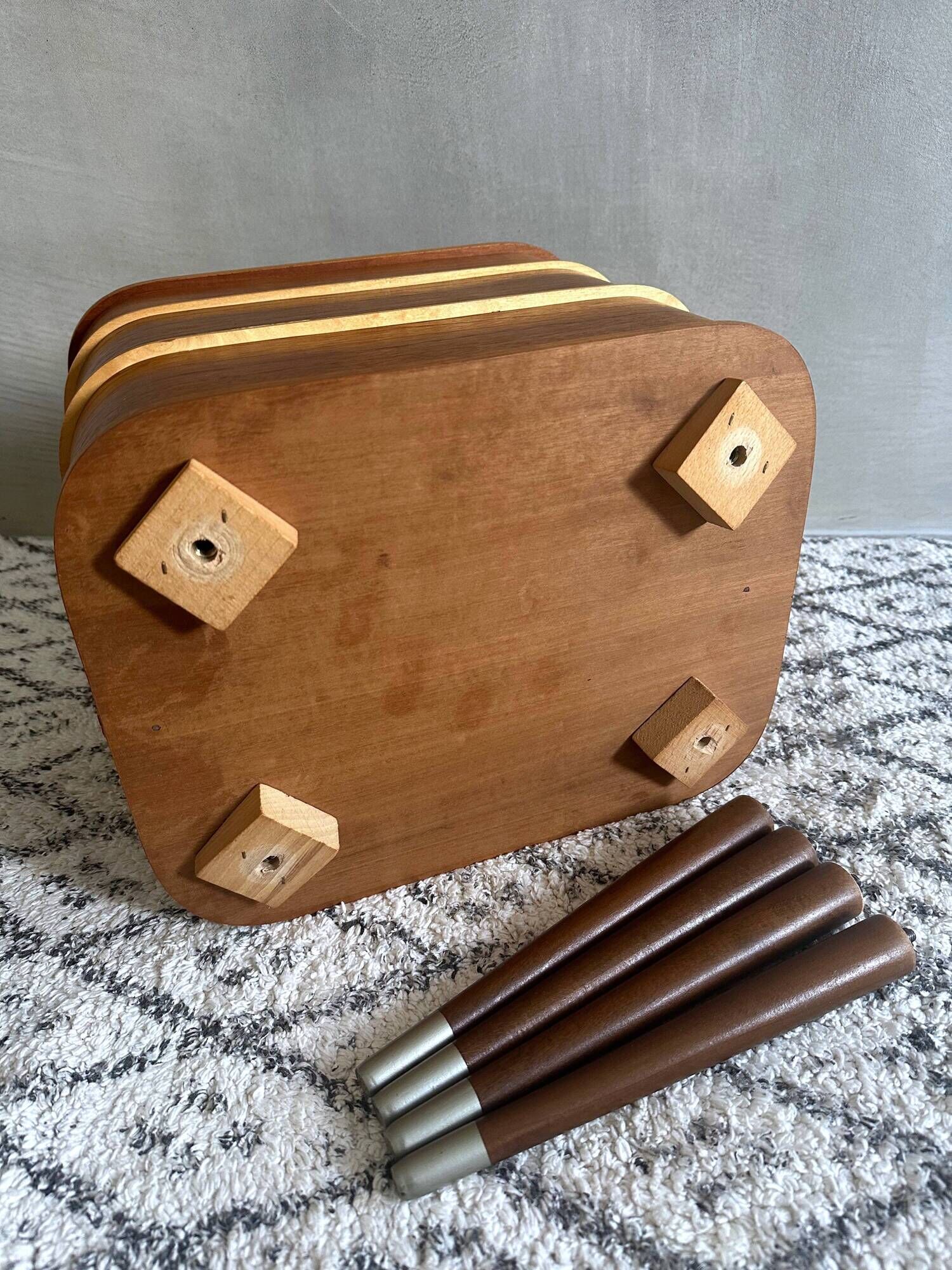Mid Century sewing box, sewing table, side table, Danish Design, Vintage 60's