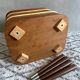 Mid Century sewing box, sewing table, side table, Danish Design, Vintage 60's