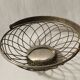 Vintage silver metal fruit basket