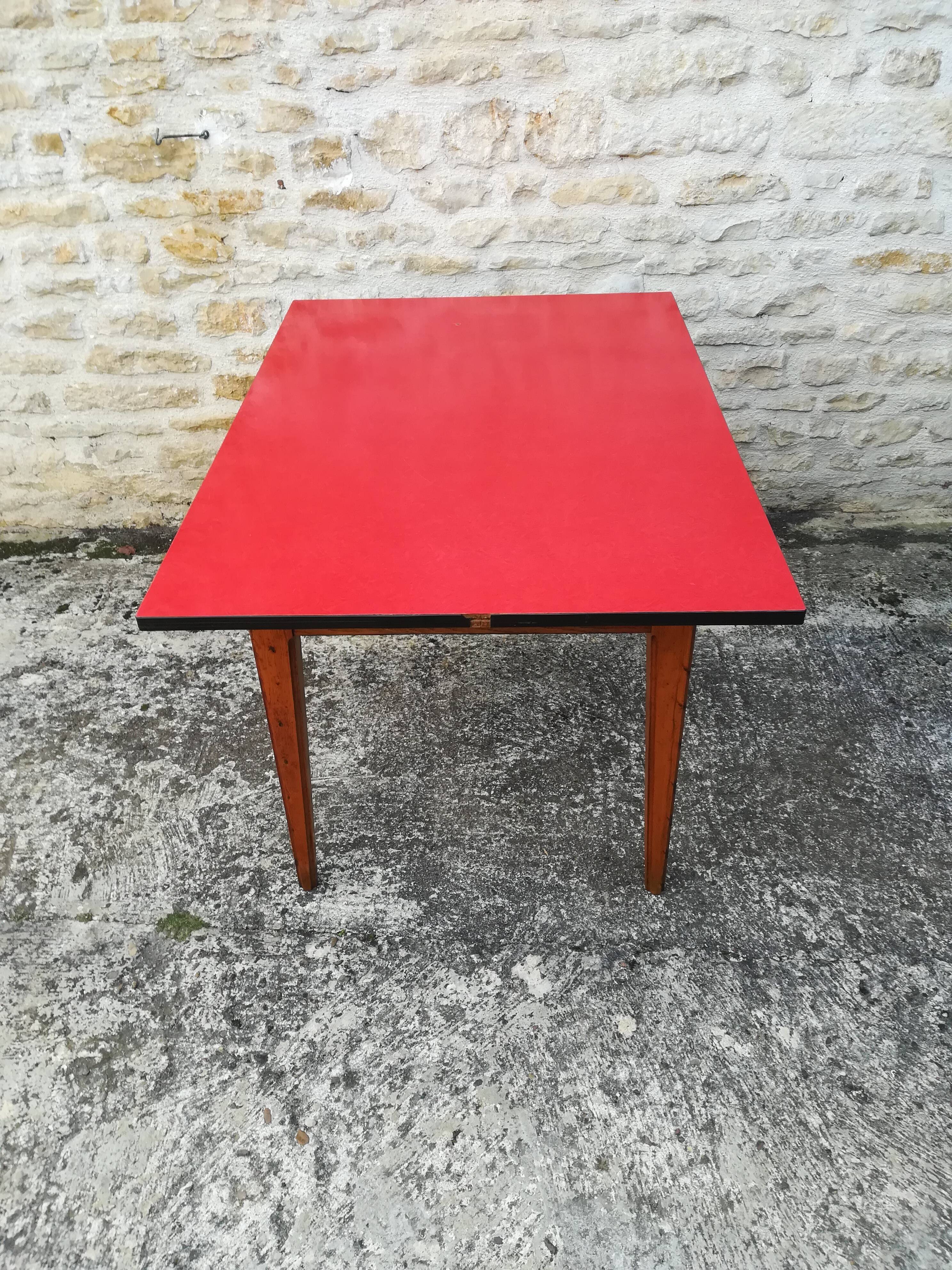 Oak table, formica top