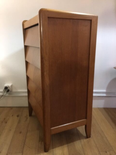 Vintage blond oak chiffonier 1950