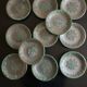 11 flat ceramic plates from Petit Massé Morvan.