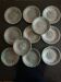 11 flat ceramic plates from Petit Massé Morvan.