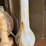 Set of two flamed stoneware vases