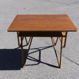 Rattan and vintage bamboo desk