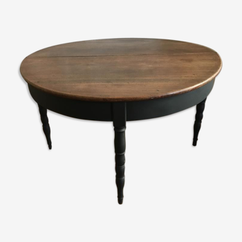 Table ronde bois massif ancienne