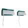 Paire d'appliques murales à volet Scandinave vert et blanc. Années 80