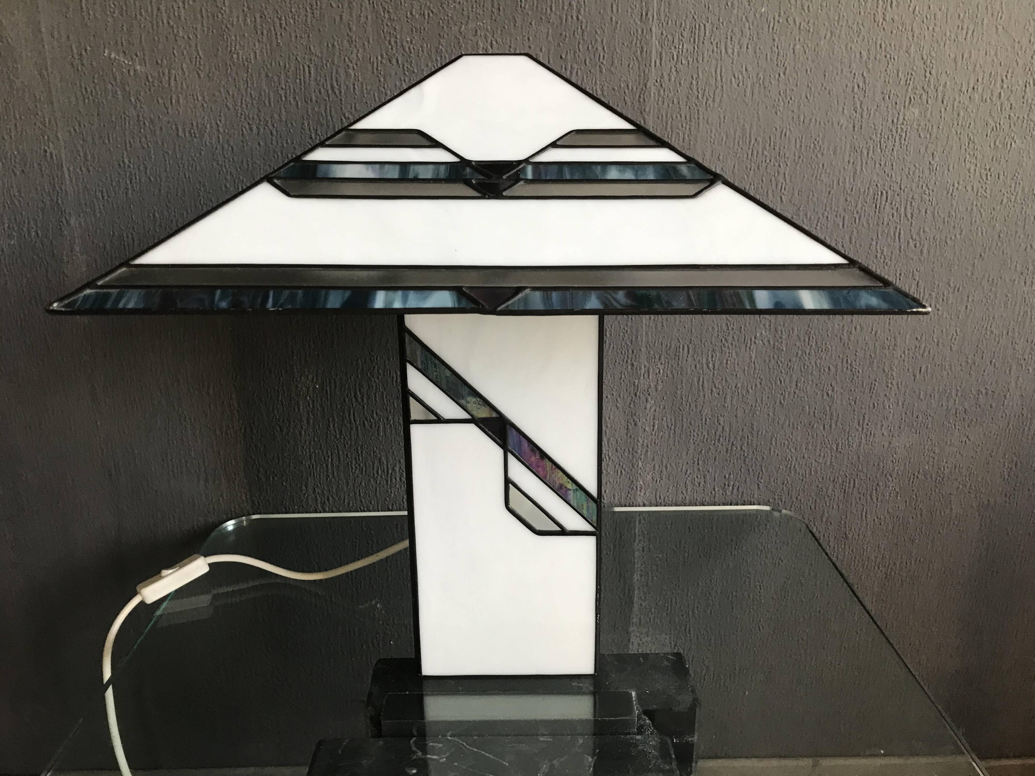 Art Deco Tiffany Style Rare Table Lamp