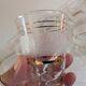 frosted glasses with golden trim, 1950s-60s